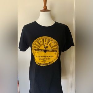 Johnny Cash Folsom Prison Blues Sun Records Tee